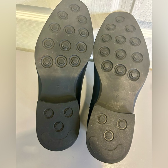 ♠️”Gifennse” Black Leather Chelsea Men’s Pull On Ankle Boots Size 9/42♠️ - Picture 10 of 15